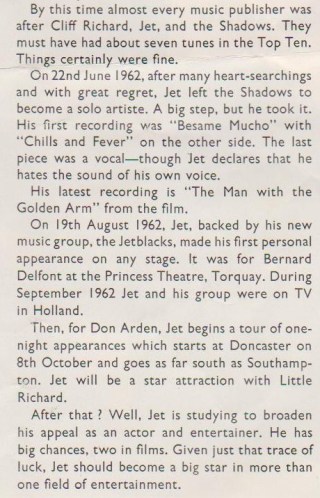 jet Del Shannon Programme