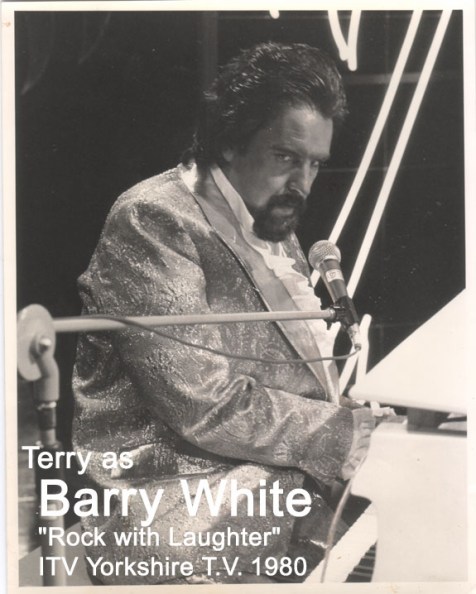 terry barry white b and w with text
